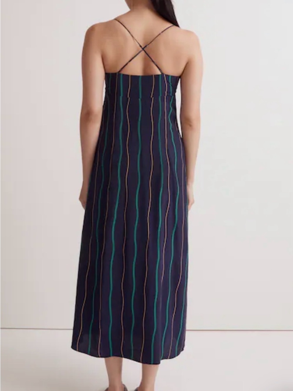 Madewell The Layton Midi Slip Dress - Size 10 - Picture 2 of 10